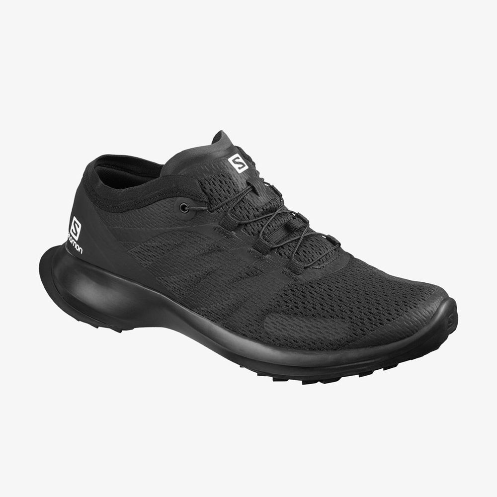 Salomon Israel SENSE FLOW - Mens Trail Running Shoes - Black (BROL-94682)